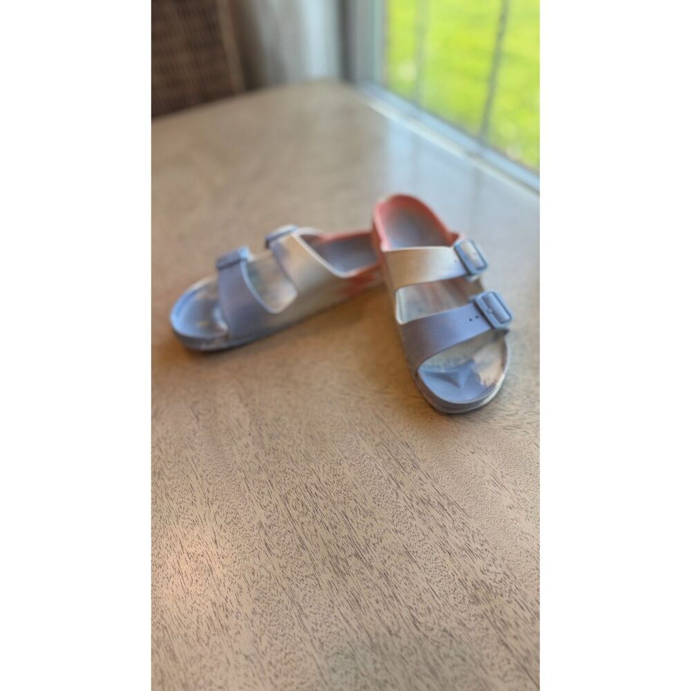 Birkenstock Arizona EVA Metallic Silver Sandals EU 39 Women’s US 8-8.5